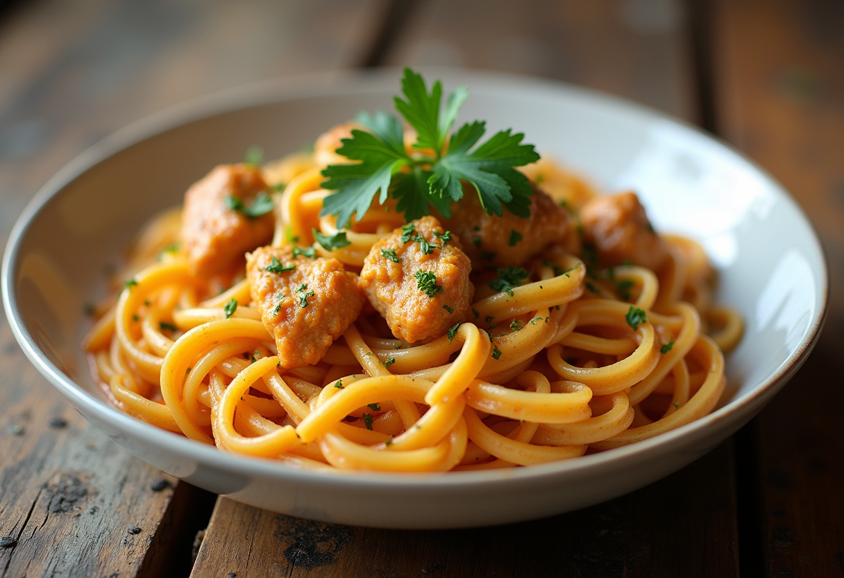 Cowboy Butter Chicken Linguine Recipe