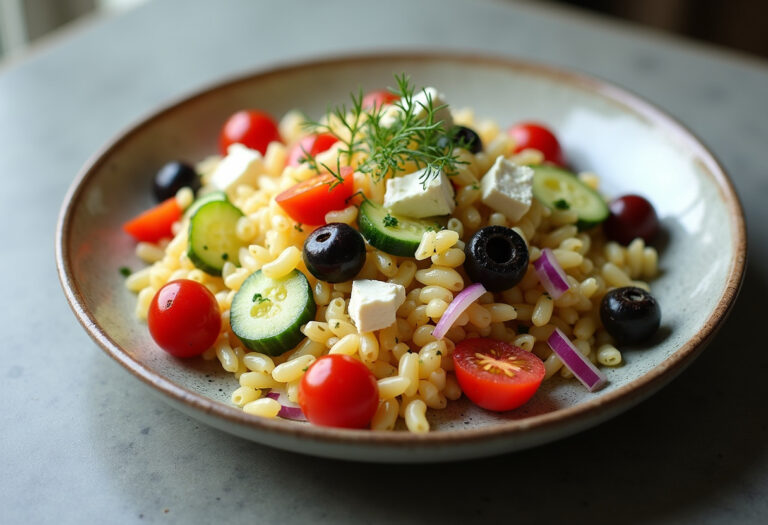 Greek Orzo Pasta Salad Recipe