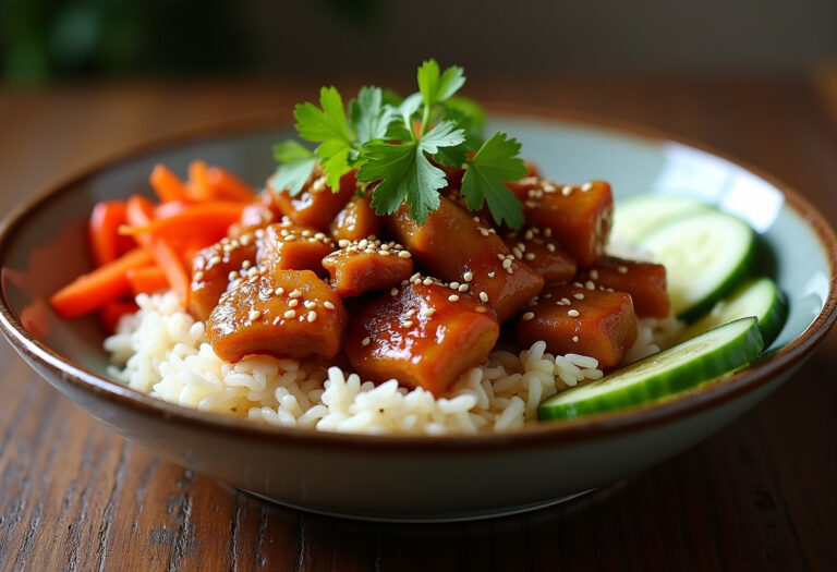 Korean Chicken Rice Bowls Recipe