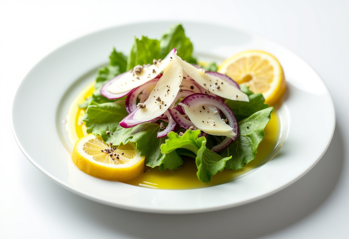 5-minute Lemon Parmesan Lettuce Salad Recipe