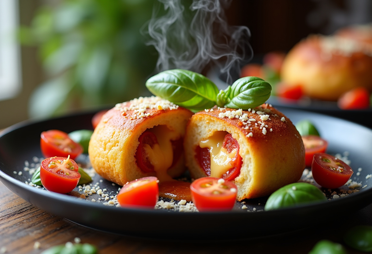 Air Fryer Pizza Bombs Recipe