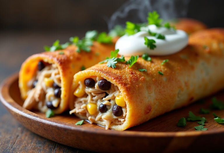 Baked Chicken Chimichangas Recipe