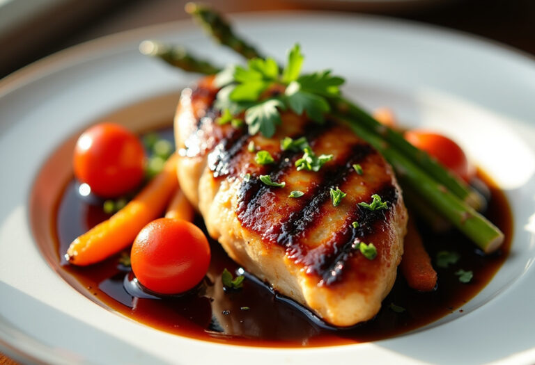 Balsamic Glazed Chicken And Veggies Recipe