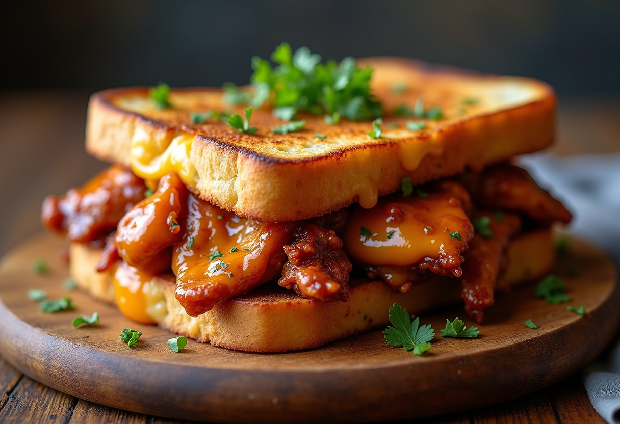 Bbq Chicken Grilled Cheese Recipe