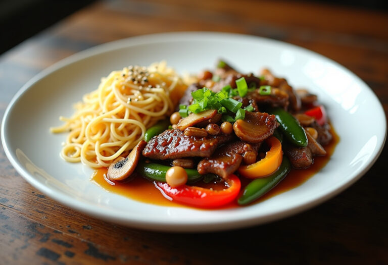 Beef Stir Fry With Noodles And Sticky Sauce Recipe