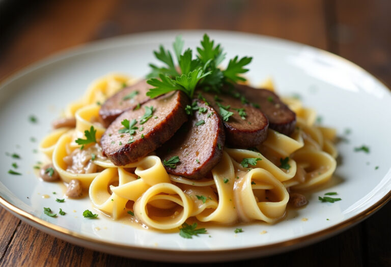 Beef Stroganoff With Egg Noodles Recipe