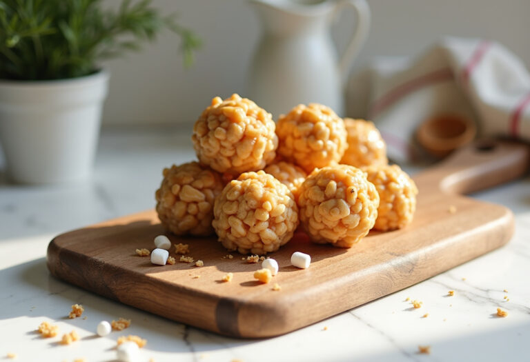 Caramel Marshmallow Rice Krispie Balls Recipe