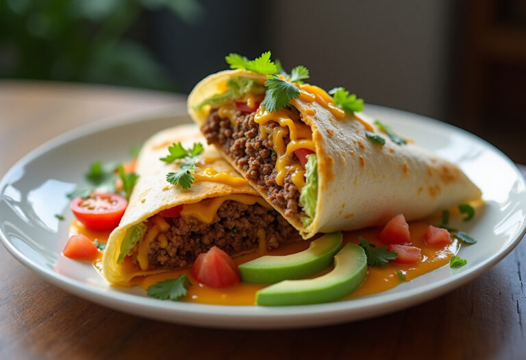 Cheesy Beefy Burrito Delight Recipe