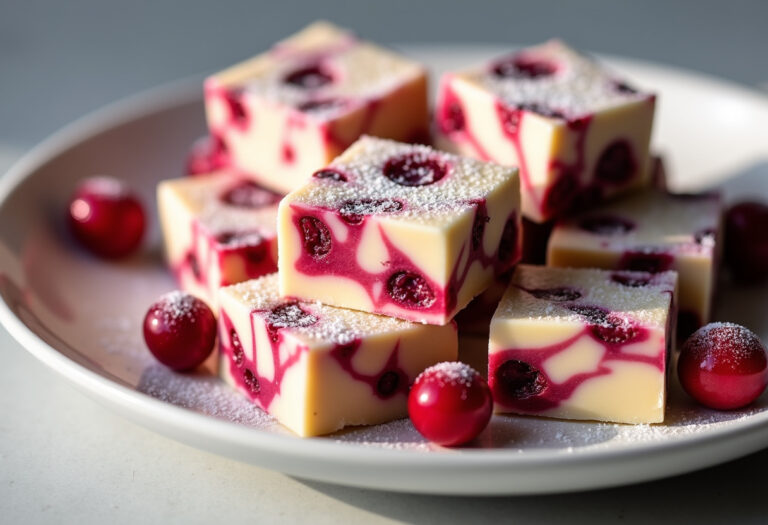 Cranberry White Chocolate Fudge Recipe