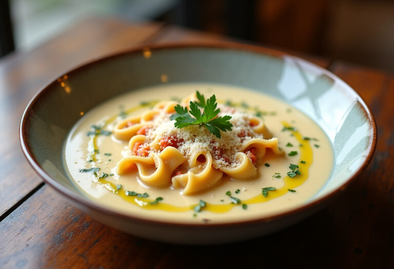 Creamy Alfredo Lasagna Soup Recipe