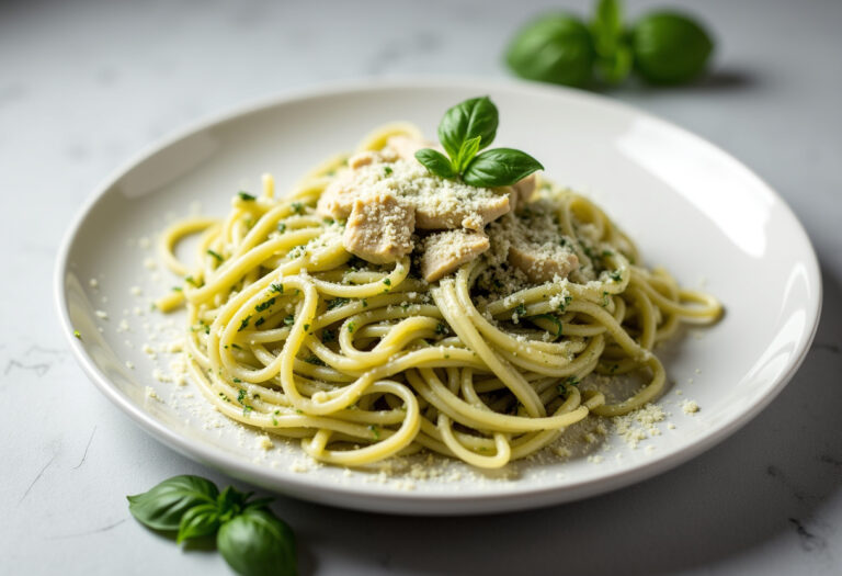 Creamy Chicken Pesto Pasta Recipe