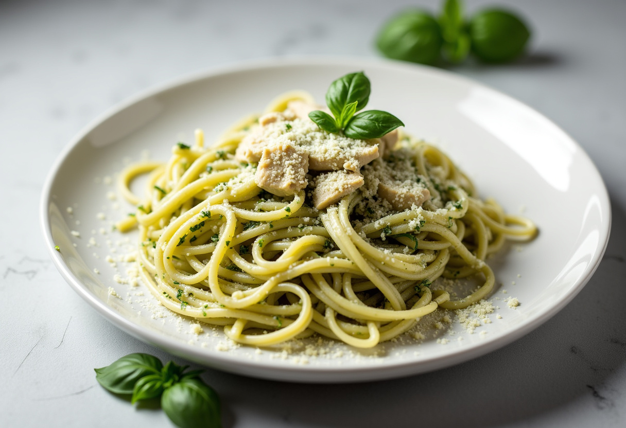 Creamy Chicken Pesto Pasta Recipe