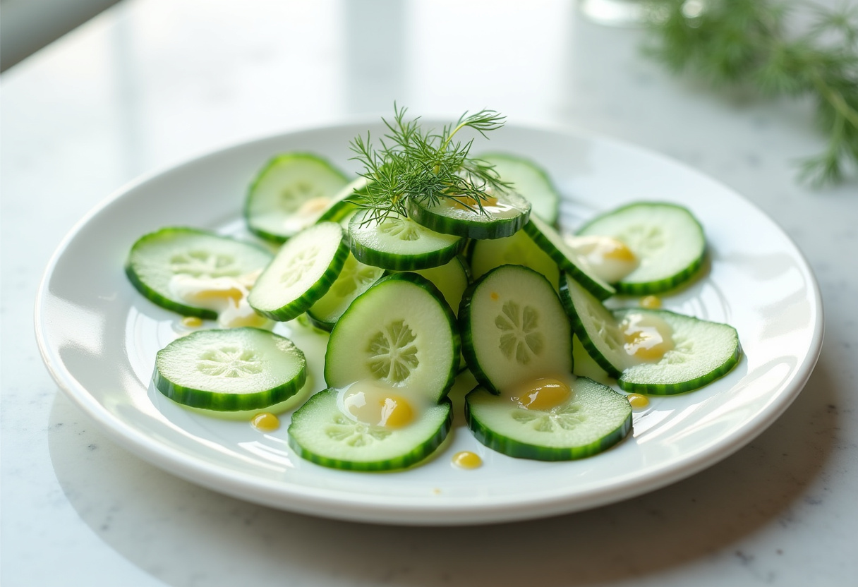 Creamy Cucumber Salad Recipe