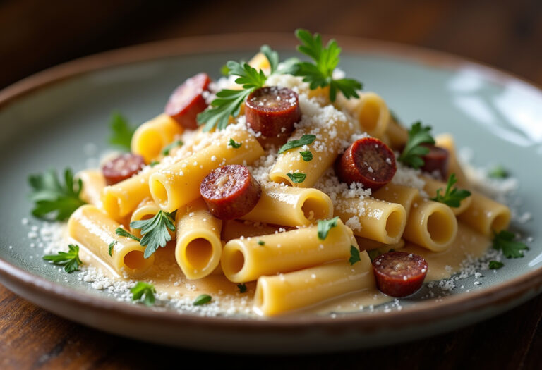 Creamy Sausage Rigatoni Recipe