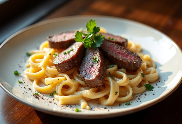 Creamy Steak Pasta Recipe
