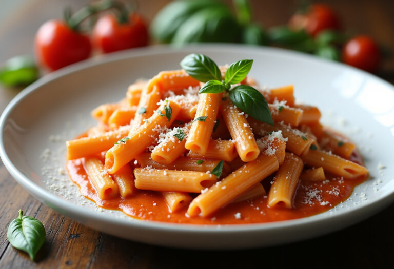 Creamy Tomato Rigatoni Pasta Recipe
