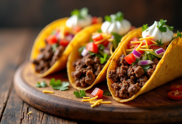 Crispy Ground Beef Tacos Recipe