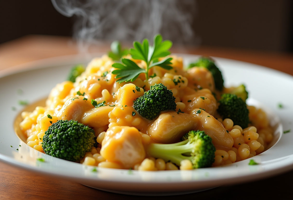 Crockpot Cheesy Chicken Broccoli Rice Recipe