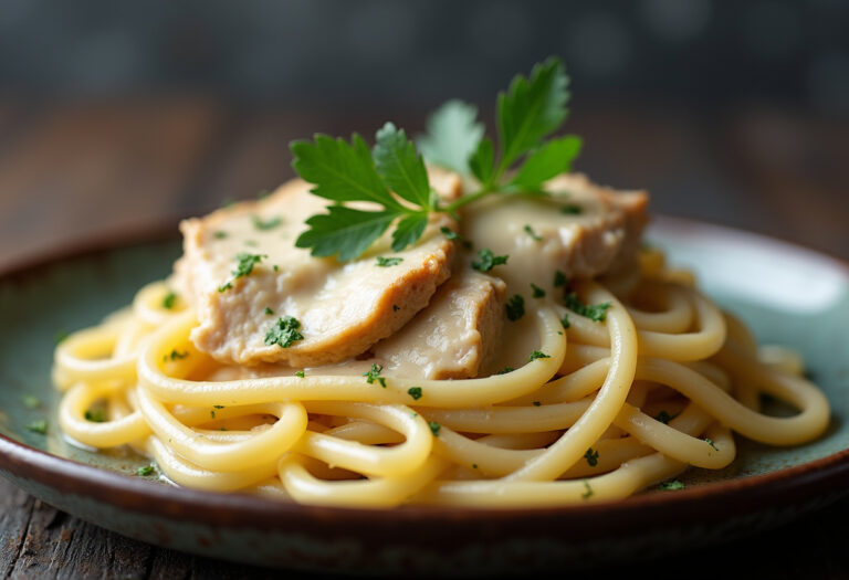 Crockpot Chicken Alfredo Pasta Recipe