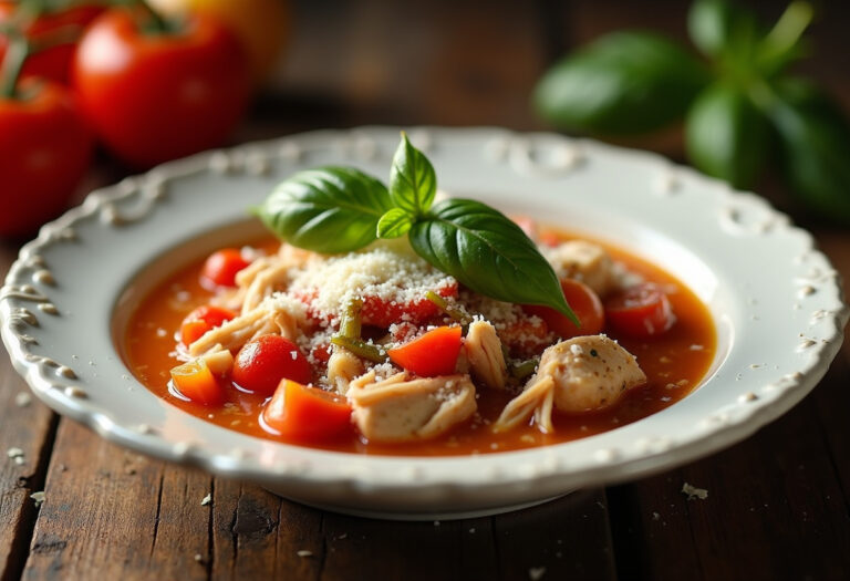 Crockpot Chicken Parmesan Soup Recipe