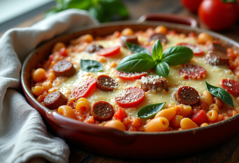 Crockpot Pizza Casserole Recipe