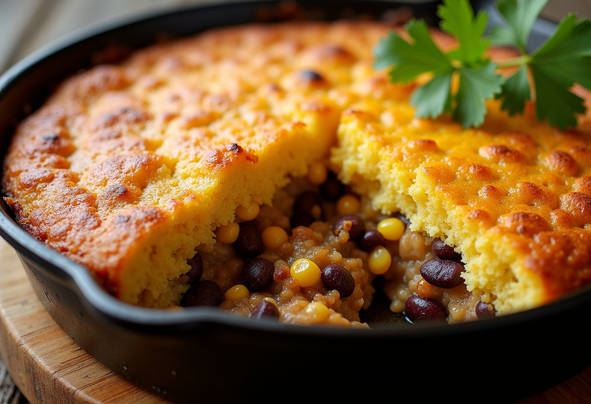 Easy Cowboy Cornbread Casserole Recipe