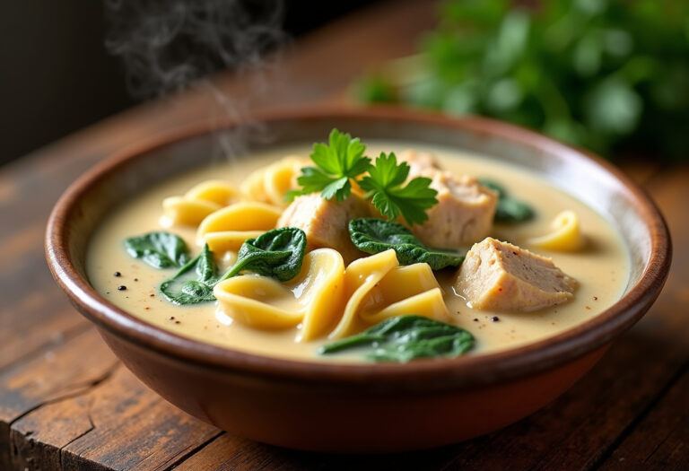 Easy Creamy Chicken Noodle Soup Recipe