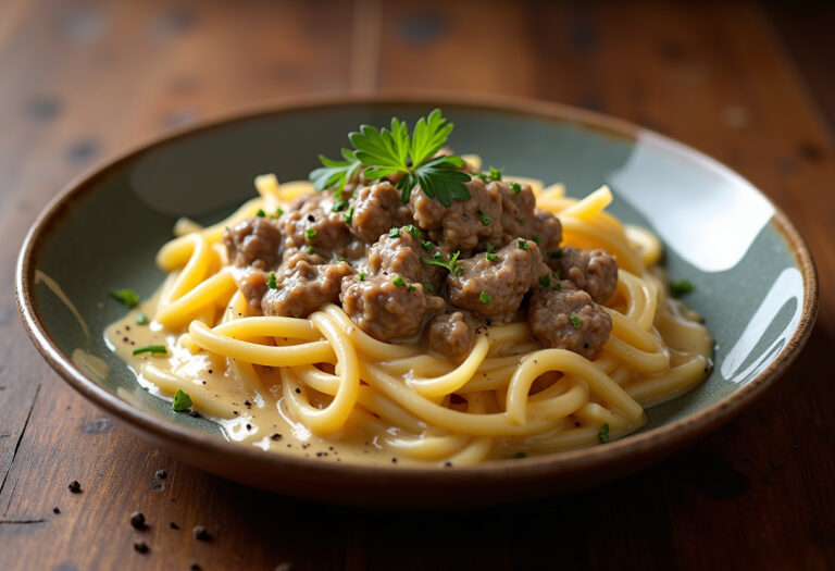 Easy Ground Beef Stroganoff Recipe