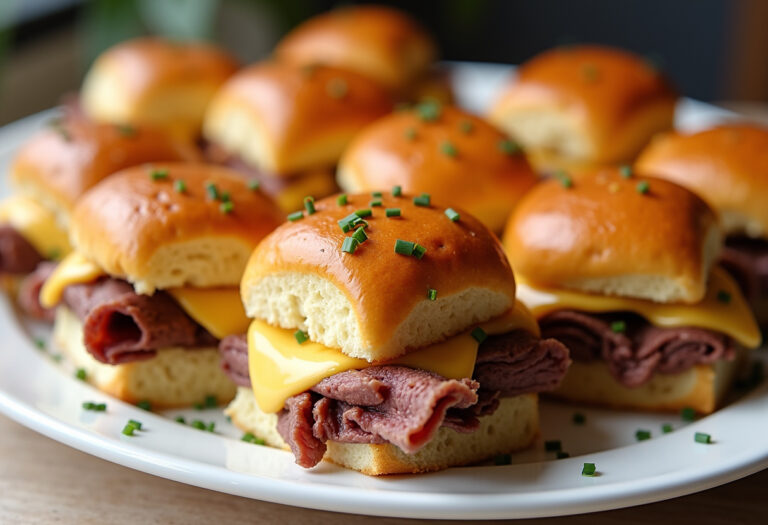 Easy Roast Beef And Cheddar Sliders Recipe