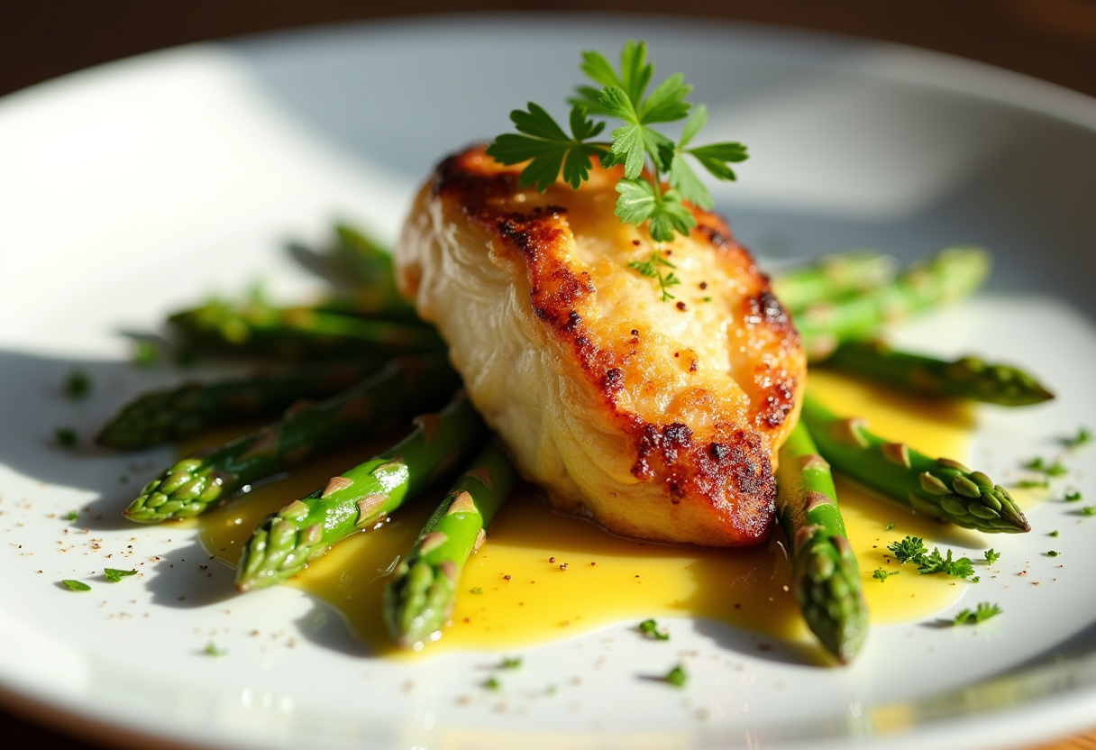 Garlic Butter Chicken Bites With Asparagus Recipe