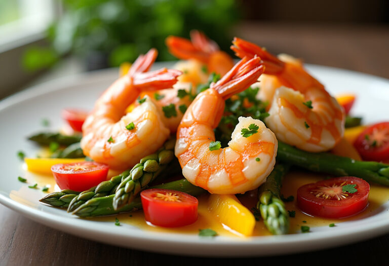 Garlic Butter Shrimp And Vegetables Recipe