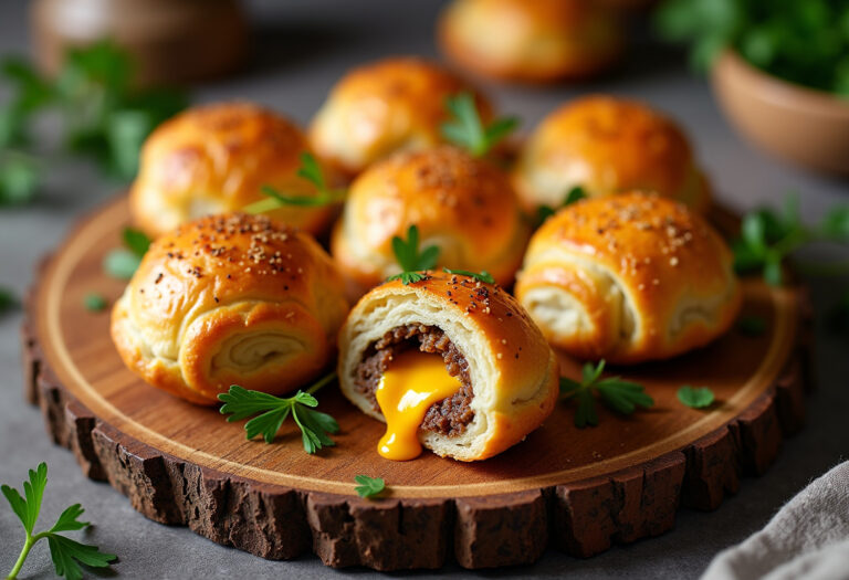 Garlic Parmesan Cheeseburger Bombs Recipe