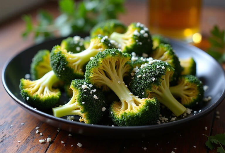 Garlic Parmesan Roasted Broccoli Recipe