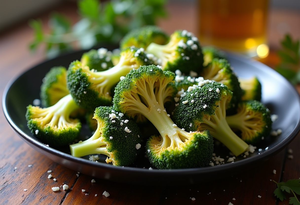 Garlic Parmesan Roasted Broccoli Recipe