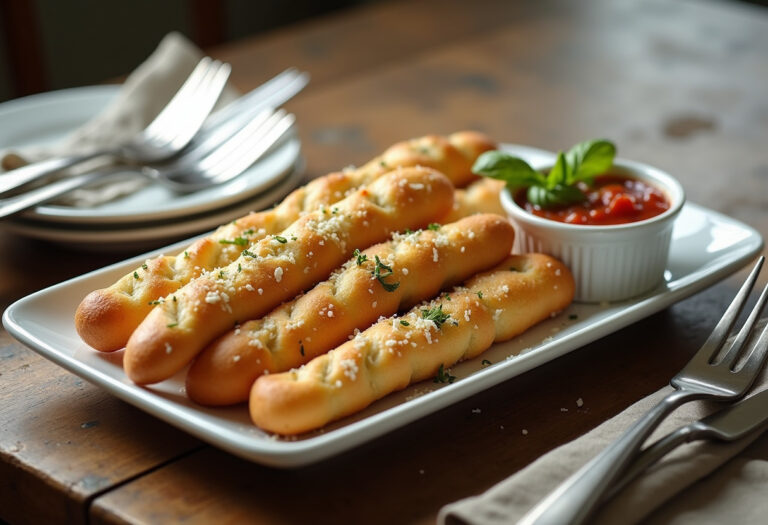 Homemade Cheesy Garlic Breadsticks Recipe