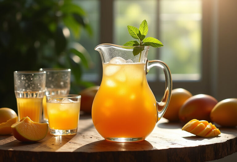 Homemade Mango Iced Tea Recipe