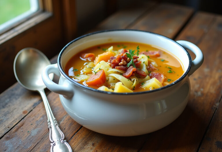 Irish Bacon Cabbage And Potato Soup Recipe