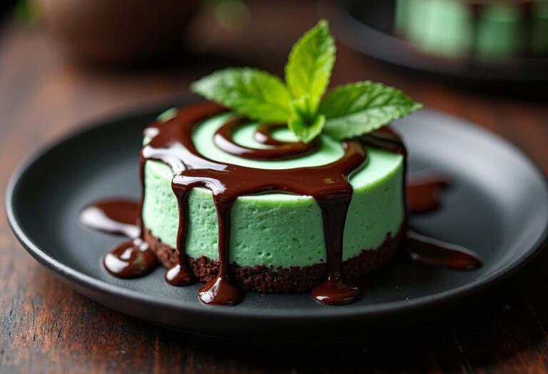 No Bake Mint Chocolate Cheesecake Recipe