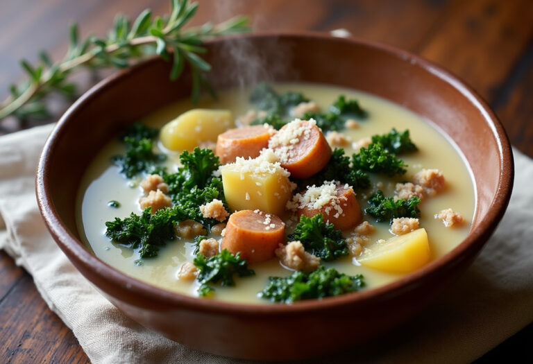 Olive Garden Zuppa Toscana Soup With Turkey Sausage Recipe