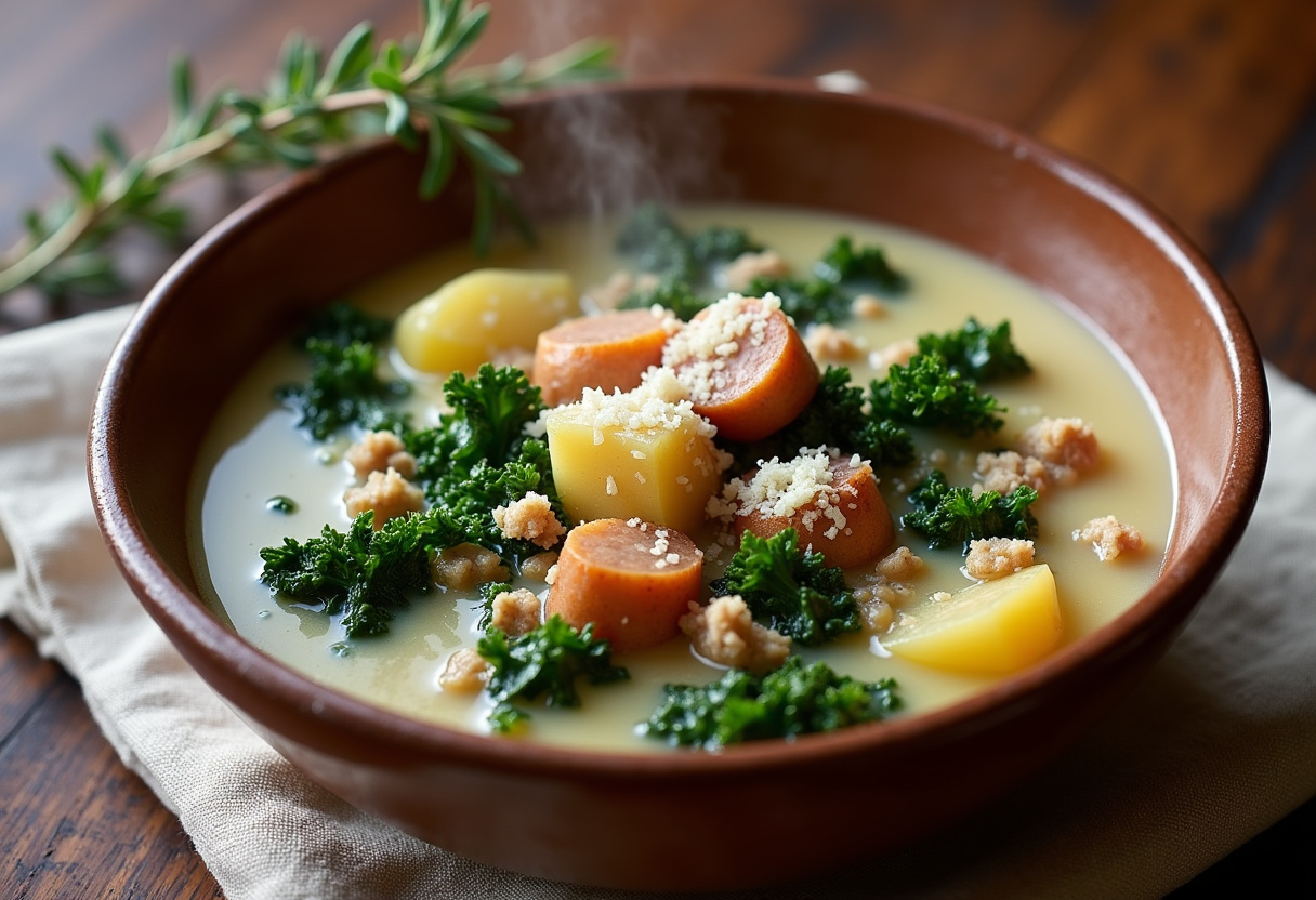 Olive Garden Zuppa Toscana Soup With Turkey Sausage Recipe