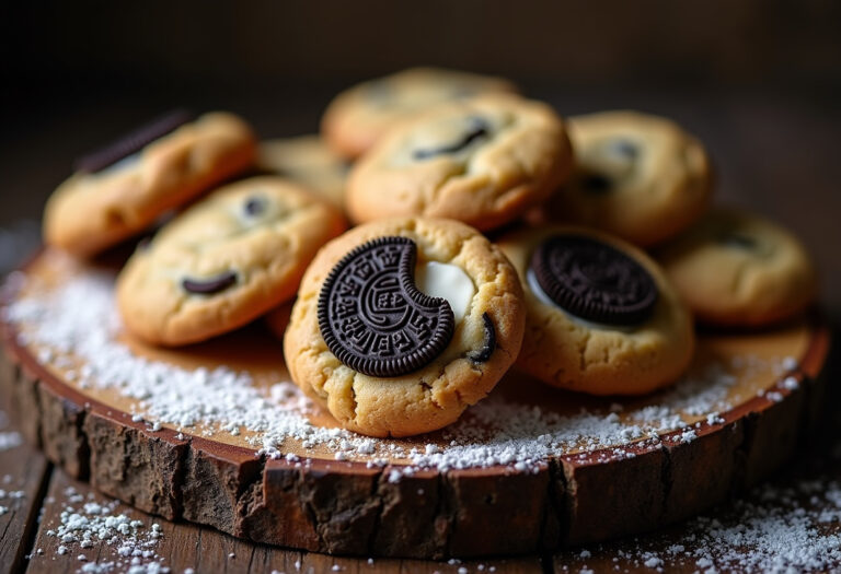 Oreo Stuffed Chocolate Chip Cookies Recipe