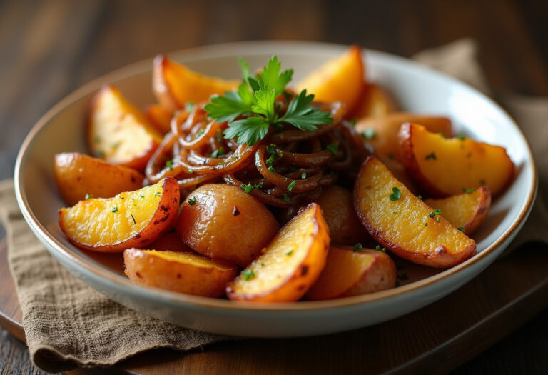 Oven Fried Potatoes & Onions Recipe
