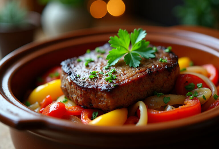 Pepper Steak In A Crock Pot Recipe