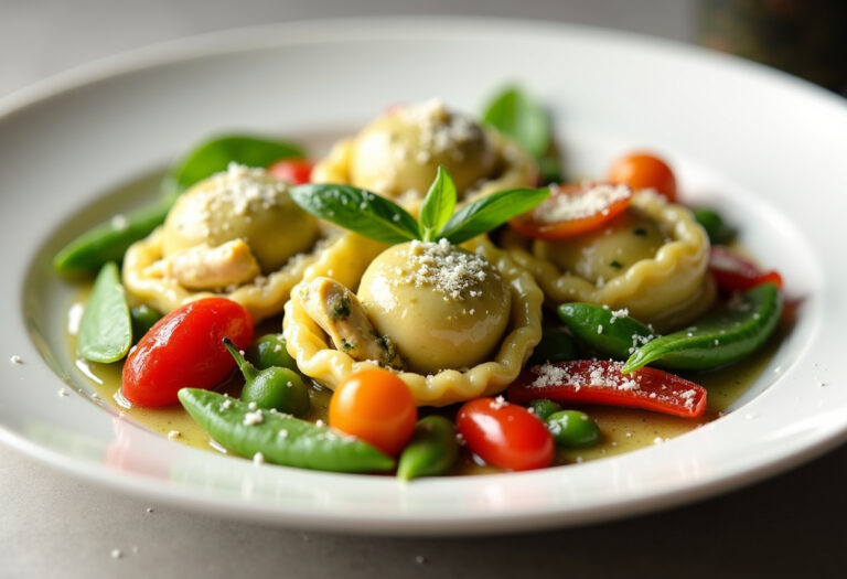 Pesto Chicken Tortellini And Veggies Recipe