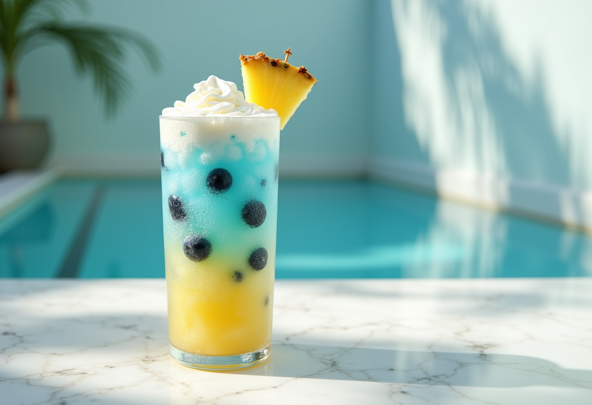 Pineapple Blueberry Frappuccino Recipe