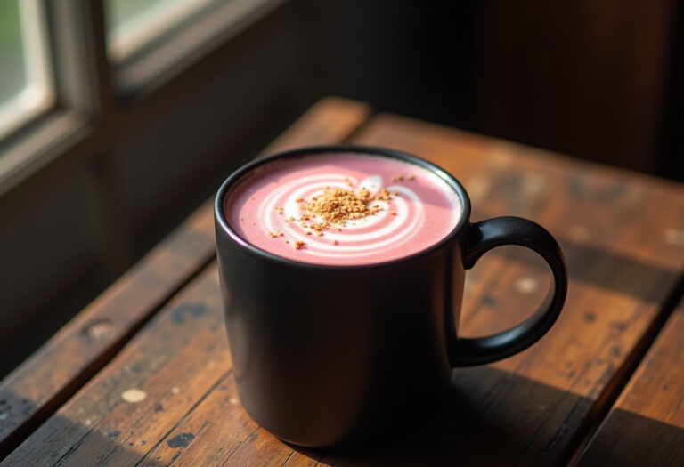 Pink Coconut Iced Latte Recipe