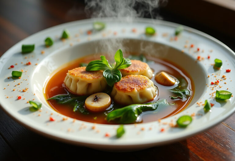 Potsticker Soup With Mushrooms & Bok Choy Recipe