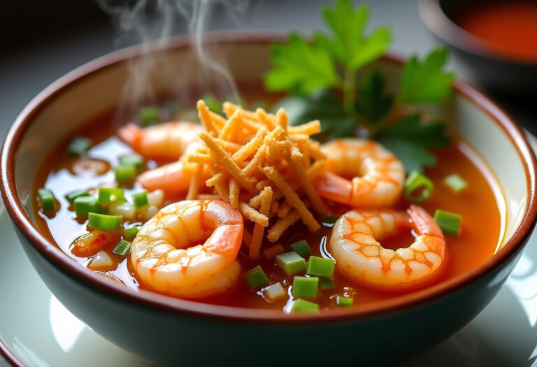 Quick And Spicy Shrimp Soup Recipe