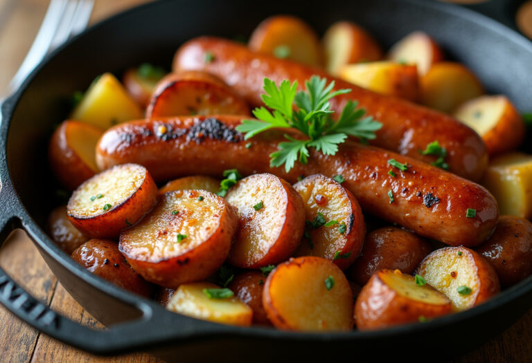 Sausage And Potatoes Skillet Recipe