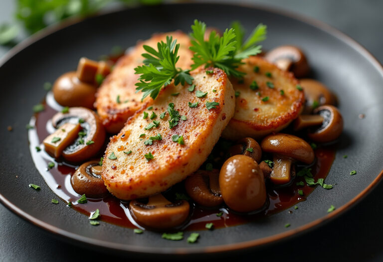 Skillet Chicken And Mushroom Wine Sauce Recipe